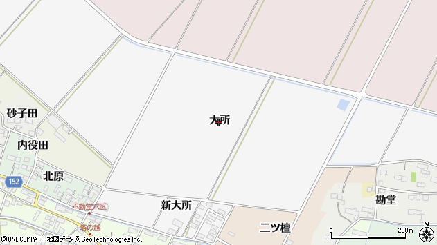 〒987-0067 宮城県遠田郡美里町大所の地図