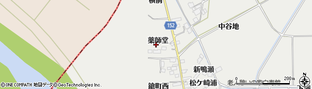 宮城県遠田郡美里町青生薬師堂周辺の地図