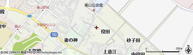 宮城県美里町（遠田郡）役田周辺の地図