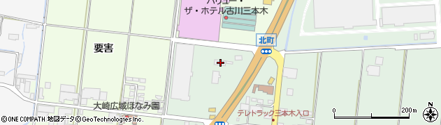 宮城県大崎市三本木善並田97周辺の地図