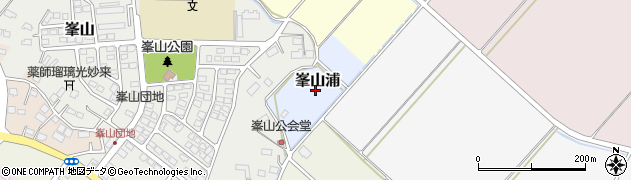 宮城県美里町（遠田郡）峯山浦周辺の地図