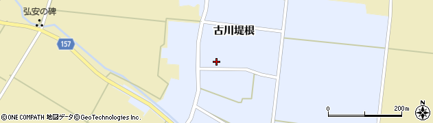 宮城県大崎市古川堤根（中屋敷）周辺の地図