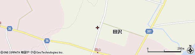 山形県村山市田沢1197周辺の地図