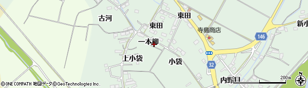 宮城県大崎市古川下中目一本柳周辺の地図