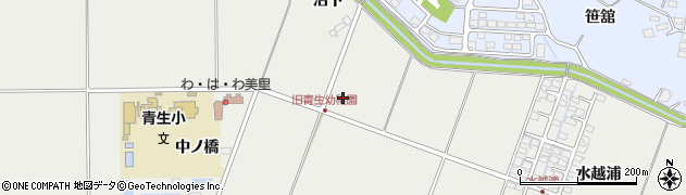 宮城県遠田郡美里町青生舘浦周辺の地図