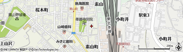 宮城県美里町（遠田郡）素山町周辺の地図