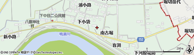宮城県大崎市古川下中目下小袋12周辺の地図