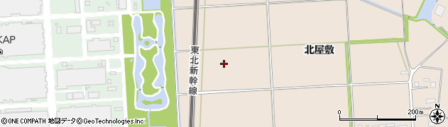 宮城県大崎市三本木蒜袋（中原）周辺の地図