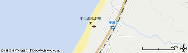 新潟県村上市中浜周辺の地図