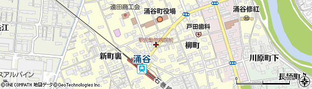 駅前動物病院前周辺の地図