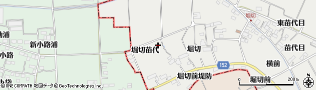 宮城県美里町（遠田郡）青生（堀切苗代）周辺の地図