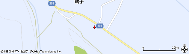 山形県尾花沢市鶴子873周辺の地図