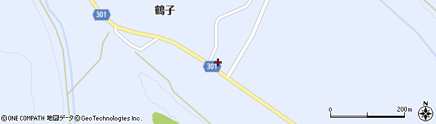 山形県尾花沢市鶴子881周辺の地図