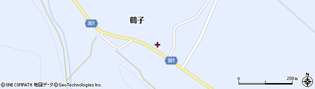 山形県尾花沢市鶴子883周辺の地図