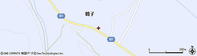 山形県尾花沢市鶴子884周辺の地図