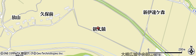 宮城県大崎市古川師山（新丈競）周辺の地図