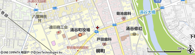 七十七銀行涌谷支店周辺の地図