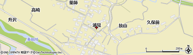 宮城県大崎市古川師山浦見周辺の地図