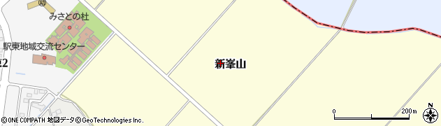 宮城県美里町（遠田郡）新峯山周辺の地図