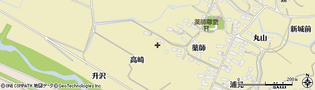 宮城県大崎市古川師山（高崎）周辺の地図