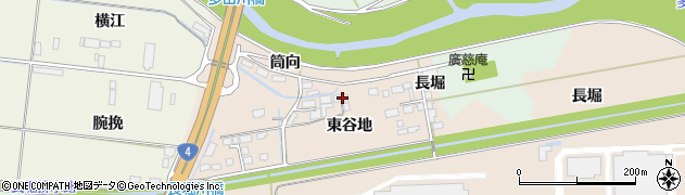 宮城県大崎市三本木蒜袋東谷地周辺の地図