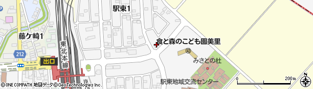 宮城県美里町（遠田郡）小桜周辺の地図