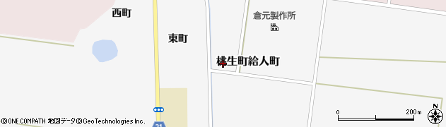 宮城県石巻市桃生町給人町（上侭田）周辺の地図