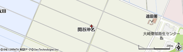 宮城県涌谷町（遠田郡）関谷沖名周辺の地図