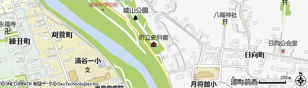 涌谷町役場　生涯学習課史料館周辺の地図