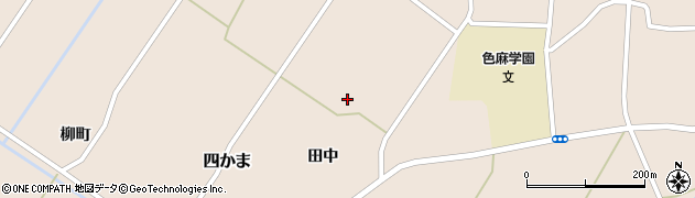 宮城県色麻町（加美郡）四かま（田中）周辺の地図