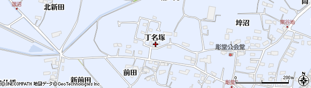 宮城県美里町（遠田郡）北浦（丁名塚）周辺の地図