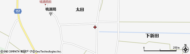 宮城県加美郡加美町下新田東田周辺の地図