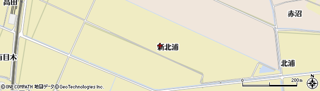宮城県大崎市古川師山（新北浦）周辺の地図