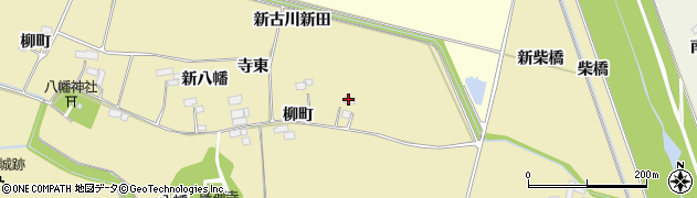 宮城県大崎市古川師山（柳町）周辺の地図
