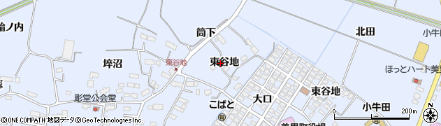 宮城県美里町（遠田郡）北浦（東谷地）周辺の地図