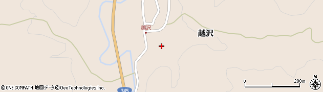 山形県鶴岡市越沢甲周辺の地図
