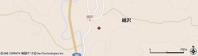 山形県鶴岡市越沢（甲）周辺の地図