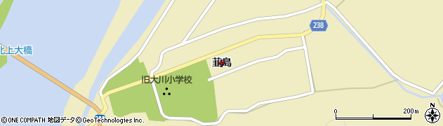 宮城県石巻市釜谷（韮島）周辺の地図