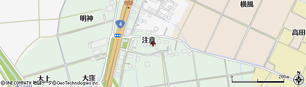 宮城県大崎市古川米袋（注意）周辺の地図