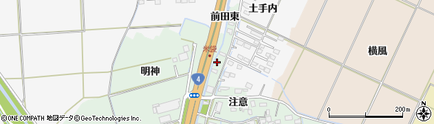 宮城県大崎市古川米袋水車周辺の地図