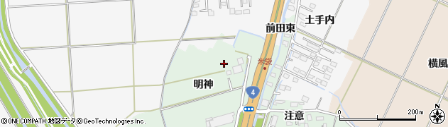 宮城県大崎市古川米袋周辺の地図