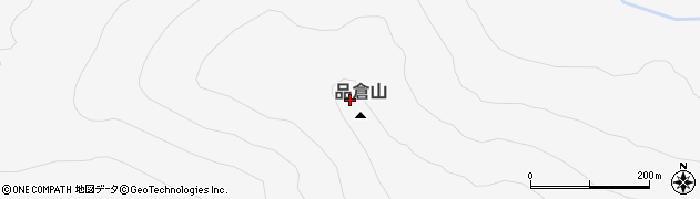 品倉山周辺の地図