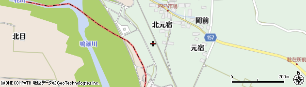 宮城県加美町（加美郡）四日市場（新宿）周辺の地図