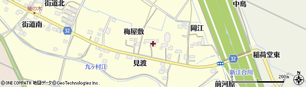 宮城県大崎市古川楡木梅屋敷周辺の地図
