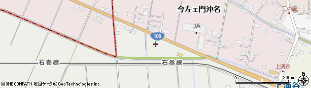 宮城県遠田郡涌谷町赤間屋敷102周辺の地図