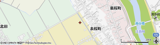 宮城県遠田郡涌谷町桜町裏周辺の地図