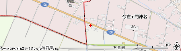 宮城県遠田郡涌谷町赤間屋敷33周辺の地図