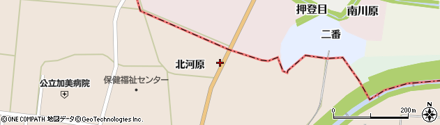 宮城県色麻町（加美郡）四かま（北本郷）周辺の地図