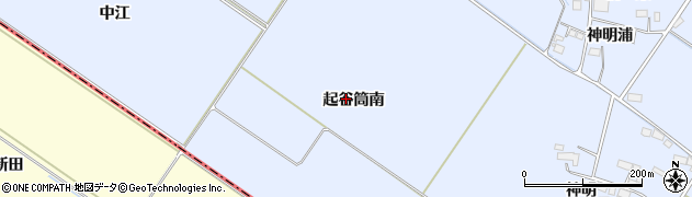 宮城県美里町（遠田郡）北浦（起谷筒南）周辺の地図