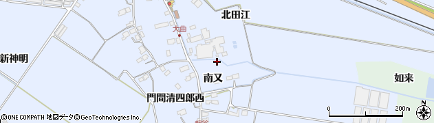 宮城県美里町（遠田郡）北浦（南又）周辺の地図
